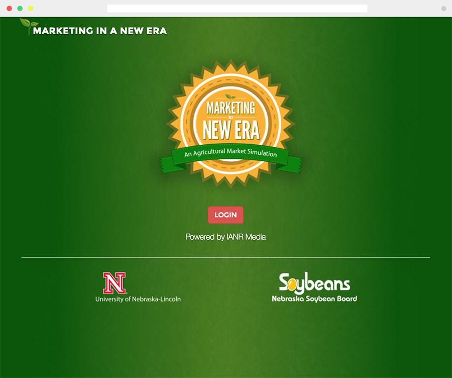 screen capture of the Marketing In a New Era Web app