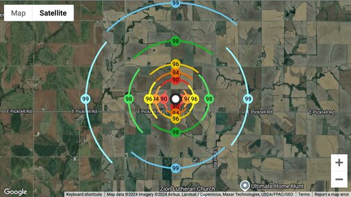 odor footprint example map